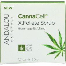 ANDALOU NATURALS: CannaCell X.Foliate Scrub, 1.7 oz