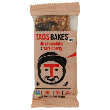TAOS BAKES: Dark Chocolate & Tart Cherry Snack Bar, 1.8 oz