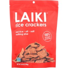 LAIKI: Crackers Red Rice, 3.53 oz