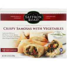 SAFFRON ROAD: Crispy Samosas with Vegetables, 8.25 oz