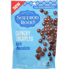 SAFFRON ROAD: Dark Chocolate Crunchy Chickpeas, 4.15 oz