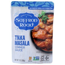 SAFFRON ROAD: Tikka Masala Simmer Sauce, 7 oz