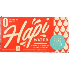 HAPI DRINKS: Water Fruit Punch Hapi, 8 pk