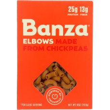 BANZA: Elbows Chickpea Pasta, 8 oz