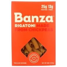 BANZA: Rigatoni Chickpea Pasta, 8 oz