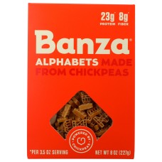 BANZA: Pasta Alphabet Chickpea, 8 oz