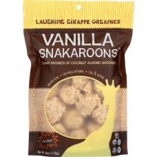 LAUGHING GIRAFFE ORGANICS: Snakaroons Gluten Free Vanilla, 6 oz