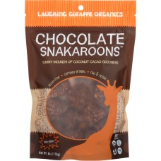 LAUGHING GIRAFFE ORGANICS: Snakaroons Gluten Free Chocolate, 6 oz