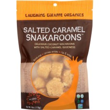 LAUGHING GIRAFFE: Snackaroons Salted Caramel, 6 oz