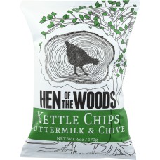 HEN OF THE WOODS: Chips Buttermilk And Chives, 6 oz