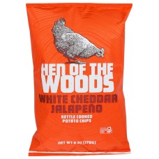 HEN OF THE WOODS: White Cheddar Jalapeno Chips, 6 oz