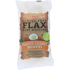 FLAX4LIFE: Singe Serve Toasted Coconut Brownies MIni Muffins, 2.30 oz