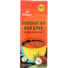 KELAPO: Coconut Oil & Ghee 50/50 Blend Packets, 5 pc