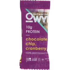 OWYN: Chocolate Chip Cranberry Plant Based Bar, 1.76 oz