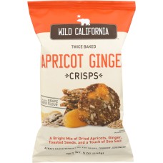 WILD CALIFORNIA: Crisps Apricot Ginger, 5 oz