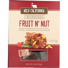 WILD CALIFORNIA: Fruit n Nut Crisps, 5.3 oz