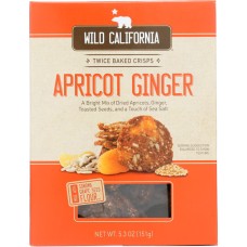 WILD CALIFORNIA: Apricot Ginger Crisps, 5.3 oz