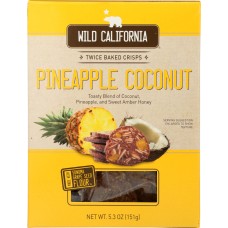 WILD CALIFORNIA: Pineapple Coconut Crisps, 5.3 oz