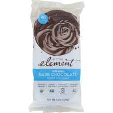 ELEMENT SNACKS: Organic Dark Chocolate Dipped Rice Cakes, 3.5 oz