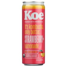 KOE: Strawberry Lemonade Kombucha, 12 fo