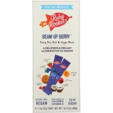 RUBYS ROCKETS: Beam Up Berry Yogurt Dairy Free, 16 fl oz