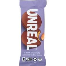 UNREAL: Dark Chocolate Almond Butter Cups, 1.1 oz