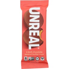 UNREAL: Dark Chocolate Peanut Butter Cups, 1.1 oz