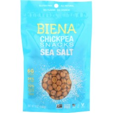 BIENA: Sea Salt Chickpea Snacks, 5 oz