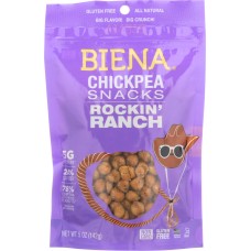 BIENA: Rockin' Ranch Chickpea Snacks, 5 oz