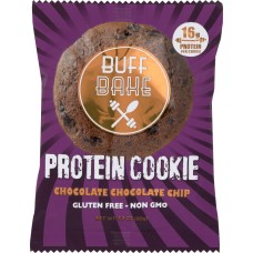 BUFF BAKE: Protein Cookie Chocolate Chocolate Chip, 2.82 oz