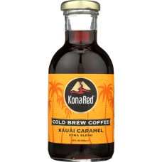 KONA RED: Cold Brew Coffee Kauai Caramel, 12 oz