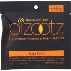 PIZOOTZ FLAVOR INFUSED: Peanut Baja Taco Infused, 1.45 oz
