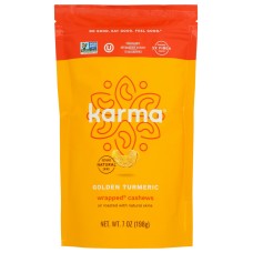 KARMA: Golden Turmeric Cashews, 7 oz