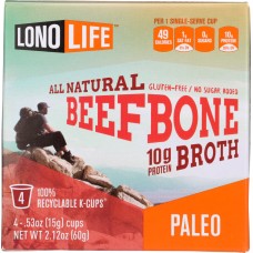 LONOLIFE: Broth Kcup Beef Bone, Pack of 4