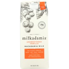 MILKADAMIA: Milkadamia Unsweetened Vanilla, 64 oz