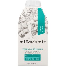 MILKADAMIA: Vanilla Creamer, 16 oz