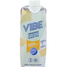VIBE X: Ready to Drink Organic Electrolyte Black Tea Lemon, 16.9 fl oz