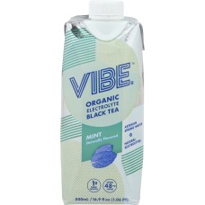 VIBE X: Ready to Drink Organic Electrolyte Black Tea Mint, 16.9 fl oz