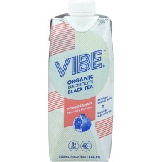 VIBE X: Ready to Drink Organic Electrolyte Black Tea Pomegranate, 500 ml