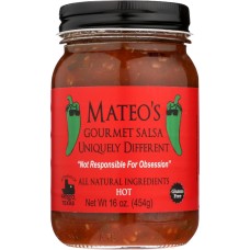 MATEO'S: Gourmet Hot Salsa, 16 Oz