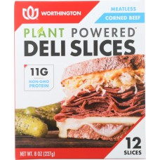 WORTHINGTON: Meatless Corned Beef Slice, 8 oz
