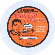 THIS DIP IS NUTS: Organic Roasted Green Chile & Pepita Dip, 7 oz
