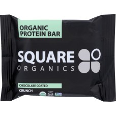 SQUARE ORGANICS: Bar Protein Chocolate Coated Crunch, 1.7 oz