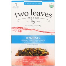 TWO LEAVES & A BUD: Organic Hydrate Herbal Tea, 15 bg