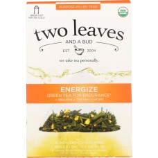 TWO LEAVES & A BUD: Organic Energize Tea for Endurance, 15 bg