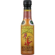 SWAMP DRAGON: Sauce Hot Bourbon, 5 fo