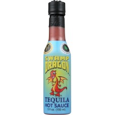 SWAMP DRAGON: Tequila Hot Sauce, 5 oz