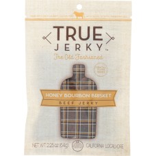 TRUE JERKY: Jerky Beef Honey Bourbon, 2.25 oz