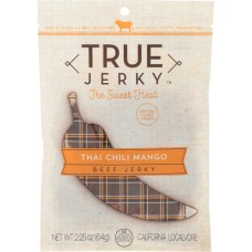 TRUE JERKY: Thai Chili Mango Beef Jerky, 2.25 oz