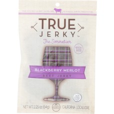 TRUE JERKY: Blackberry Merlot Beef Jerky, 2.25 oz